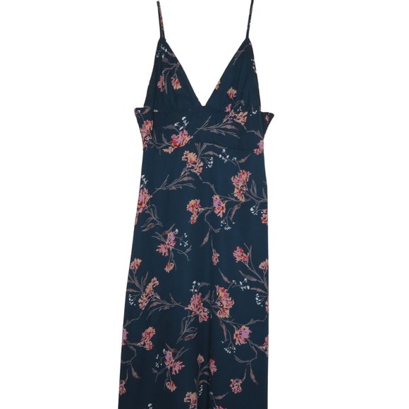 No Rest for Briget Arrays Slip Dress M Blue Floral Midi Lined NWT Discontinued - Picture 10 of 16